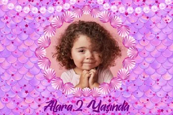 Pembe Deniz Kabuğu Temalı Doğum Günü Konsepti