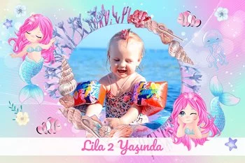 Pembe Denizkızı Temalı Doğum Günü Konsepti