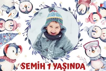 Penguen Partisi Temalı Doğum Günü Konsepti