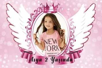 Pink Angel Wings Temalı Parti Konsept