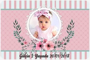 Pink Flower 2 Temalı Doğum Günü Konsepti