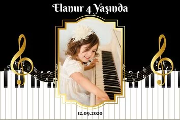 Piyano Temalı Parti Konsept
