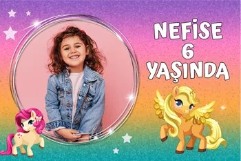 Pony Simli Fon Temalı Parti Konsept
