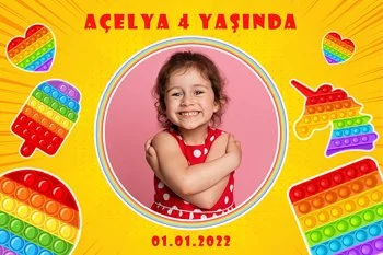 Popit Temalı Parti Konsept