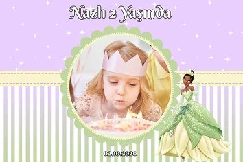 Prenses Tiana Temalı Parti Konsept