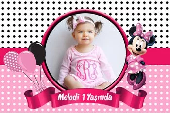 Puantiyeli Minnie Mouse Temalı Parti Konsept