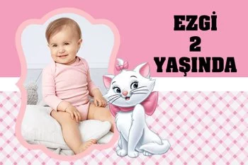 Beyaz Kedi Temalı Doğum Günü Konsepti