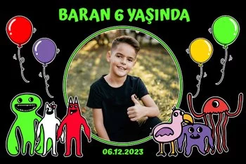 Renkli Canavarlar Temalı Parti Konsept