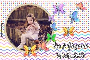 Renkli Kelebekler Temalı Doğum Günü Konsepti