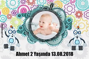 Robot Temalı Doğum Günü Konsepti