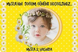 Sarı Papatya Temalı Doğum Günü Konsepti