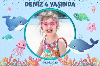Sevimli Balıklar Temalı Doğum Günü Konsepti