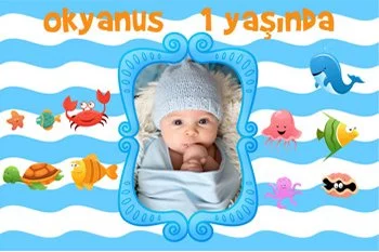 Sevimli Deniz Canlıları Doğum Günü Konsepti