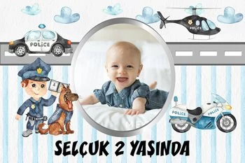 Sevimli Polis ile Köpeği Temalı Parti Konsept