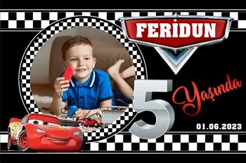 Şimşek Mcqueen Bir Yaş Temalı Parti Konsept