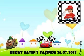 Şimşek Mcqueen Temalı Doğum Günü Konsepti