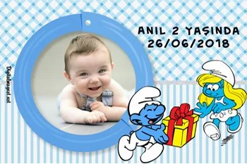 Şirinler Temalı Doğum Günü Konsepti