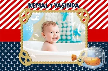 Şişede Gemi ile Denizci Temalı Doğum Günü Konsepti