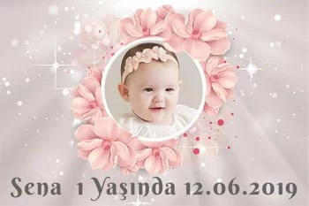 Soft Çiçekler Temalı Doğum Günü Konsepti