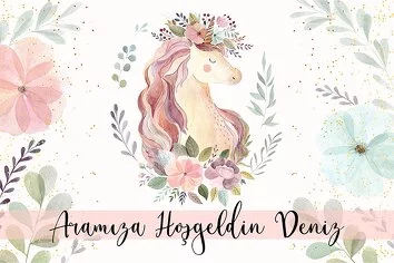 Soft Çiçekli Unicorn Temalı Parti Konsept