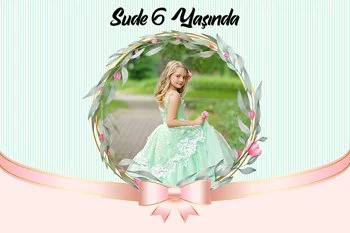 Soft Pembe Kurdele ile Yaprak Çerçeve Temalı Parti Konsept