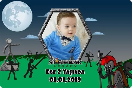 Stick War Temalı Doğum Günü Konsepti