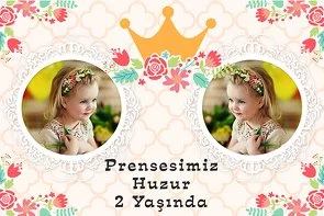 Taçlı Prenses Temalı Doğum Günü Konsepti