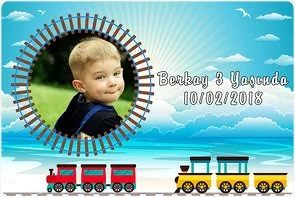 Tren Temalı Doğum Günü Konsepti
