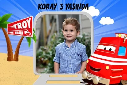 Tren Troy Temalı Doğum Günü Konsept 