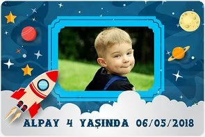 Uzay Temalı Doğum Günü Konsepti