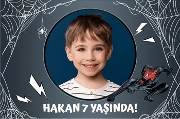 Venom Spiderman Temalı Parti Konsept