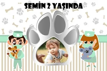 Veteriner Temalı Doğum Günü Konsepti