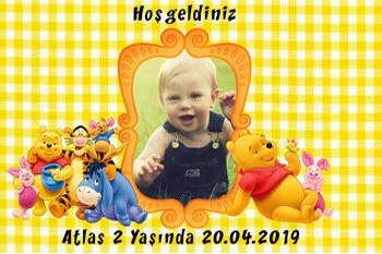 Winnie The Pooh Temalı Doğum Günü Konsepti