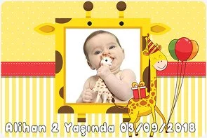 Zürafa Temalı Doğum Günü Konsepti