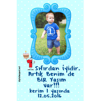 1 Yaş Doğum Günü Magnet Erkek