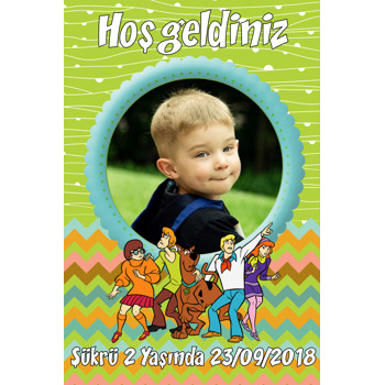 Scooby Doo 2 Temalı Doğum Günü Afiş