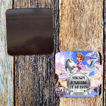Sofia Temalı Kare Magnet