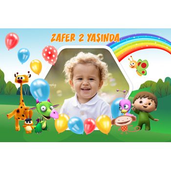 Baby Tv Ekip Temalı Doğum Günü Afiş