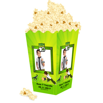 Ben 10 Temalı Popcorn Kutusu