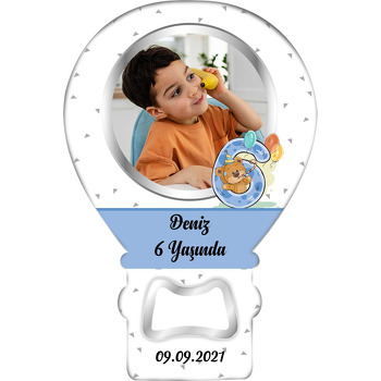 6 Yaş Ayıcık Temalı Balon Magnet Açacak
