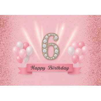 6 Yaş Simli Yaş Günü Poster