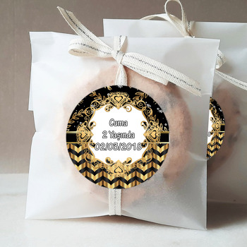 Siyah & Gold  Temalı Sticker