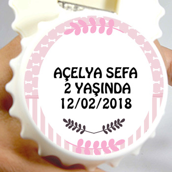 Kemik Temalı Kapak Şekilli Magnet Açacak