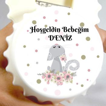 Kedi ve Çiçek Temalı Kapak Açacak