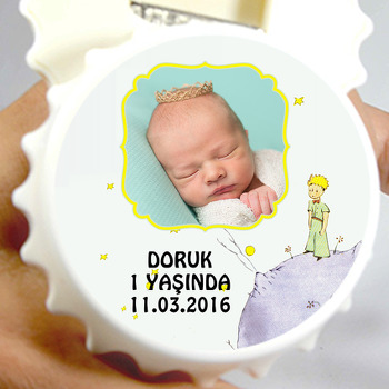 Küçük Prens Klasik Temalı Resimli Kapak Şekilli Magnet Açacak