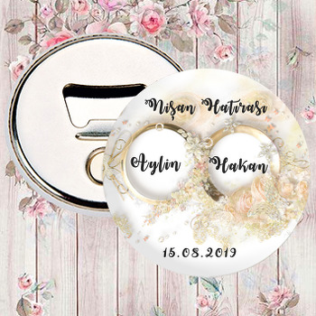 Yüzük Temalı Söz Nişan Nikah Magnet Açacak