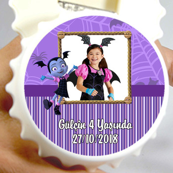 Vampirina Temalı Resimli Kapak Şekilli Magnet Açacak