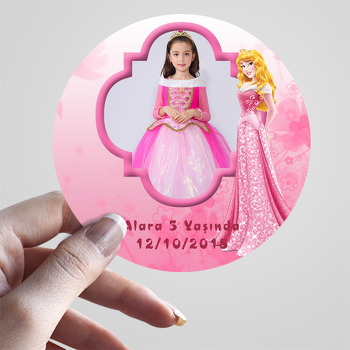 Prenses Aurora Temalı Resimli Sticker