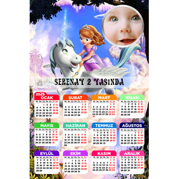 Sofia Temalı Resimli Takvim Magnet
