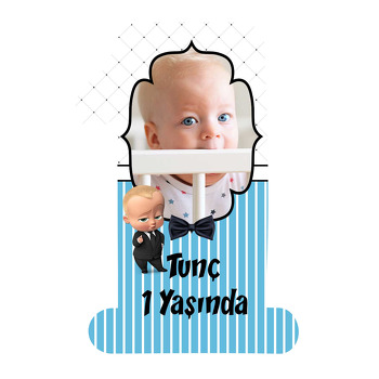 Patron Bebek Kapitone Fon Temalı Bir Şekilli Magnet